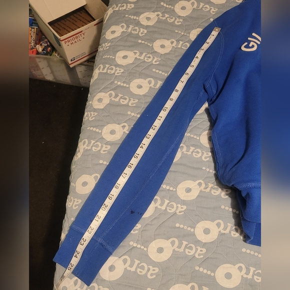 Gilly Hicks Royal Blue Button-Up Sweatshirt - Picture 8 of 9